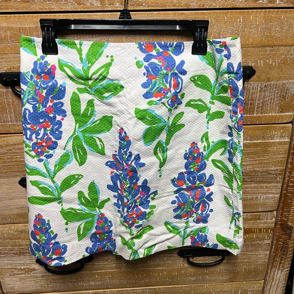 Lilly Pulitzer Floral Skirt with Green and Blue